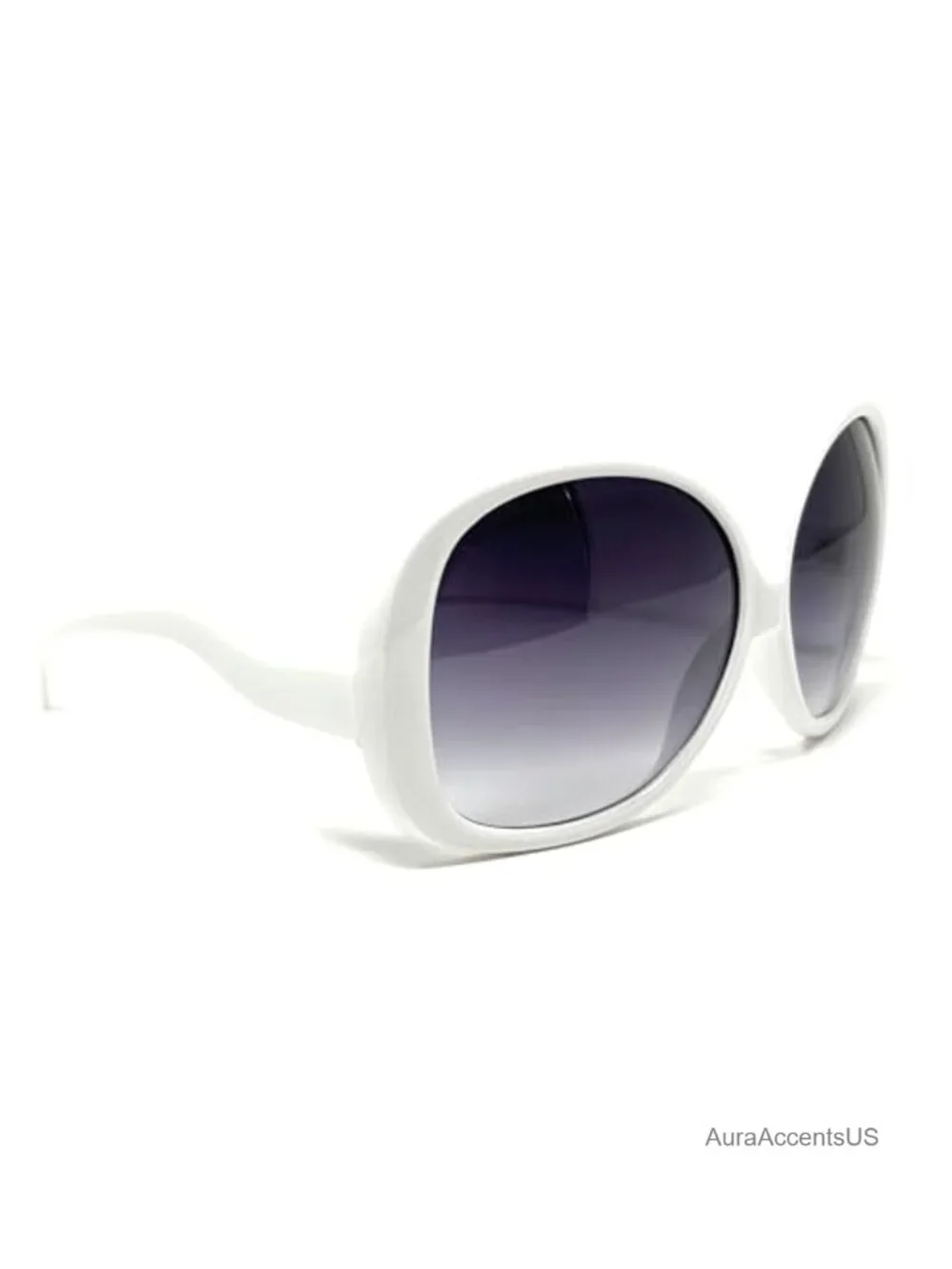 Oversized Round Sunglasses Gradient Tinted Retro Designer Inspired